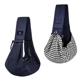 CUBY Sling Dog Small Dogs Cat Sling Pet Sling Single Shoulder Pet Bag for Travel Dog Carrier Bag (Blue)