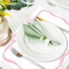 JarThenaAMCS 50 Sheets Pink Bow Paper Placemat Coquette Bowknot Place