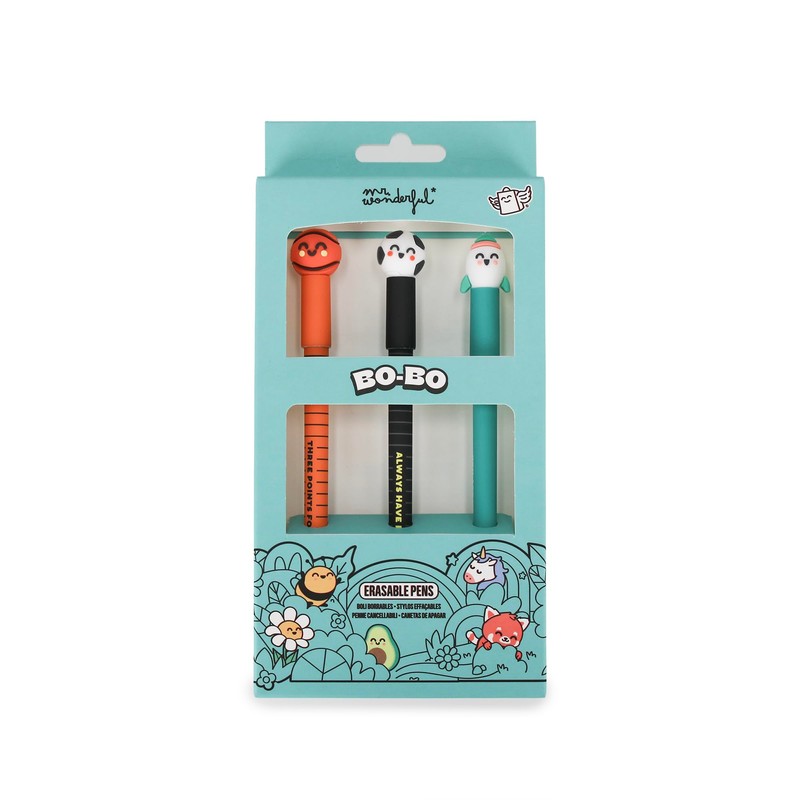 Mr. Wonderful - Set mit 3 löschbaren Bo-Bo Stiften -