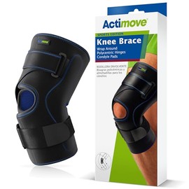 Actimove - Rodillera de edición deportiva, bisagras policéntricas, almohadillas de condilo - Top Quality
