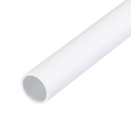 QUARKZMAN PVC Pipes Round Pipe 10 mm ID 12 mm (1/2 Inch) OD 350 mm White High Impact Resistance for Water Pipe, Crafts, Cable Cover