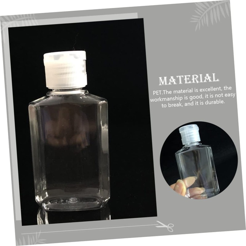 Beavorty 35 Pcs PET Octagonal Hand Bottles Refillable Travel Containers