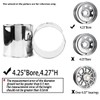 Rheedal 2Pcs 4.25inch Trailer Wheel Center Cap Push Through 4.25"