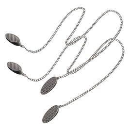 PACKOVE 2pcs Bib Clips Chain Napkin Holder for Newborns and Stroller Bib Buckle Strap for Dining Travel and Everyday Use Durable Construction