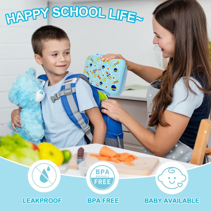 Zuhose Bento Box for Kids Lunch Box Leak-Proof, 5-Compartment 34