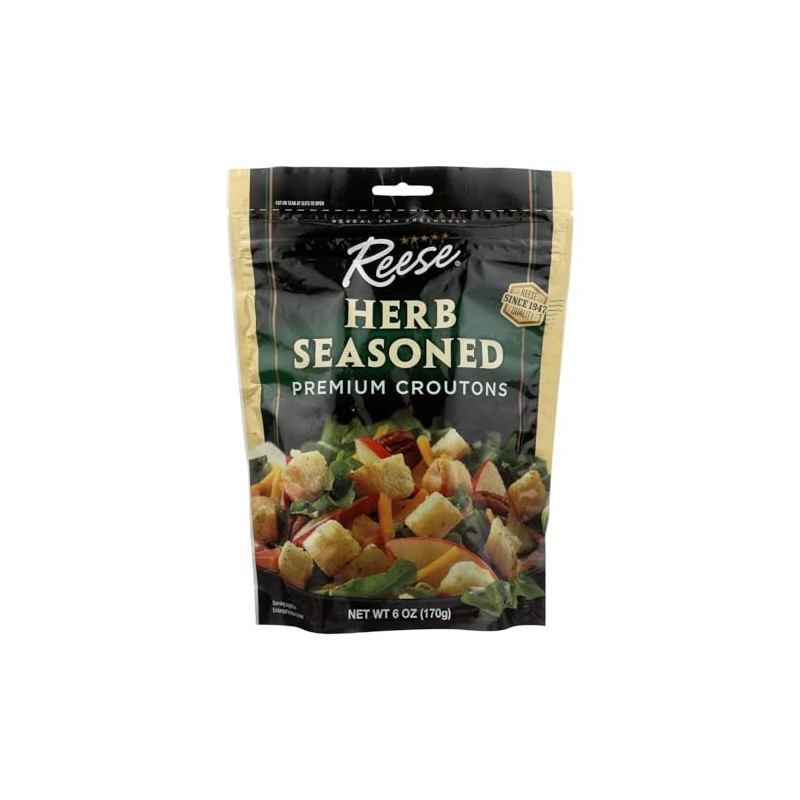 Reese Seasoned Croutons, 6-Ounces (Pack of 12)