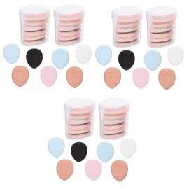 Healeved Sets Face Fluffy Triangle Powder Puff Finger Puff Mini for Setting Boxes