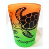 Venezuela Rainbow Turtle Neon Orange/Neon Green shot glass
