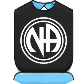 BWWKTOP Narcotics Anonymous Recovery Adult Bibs NA Recovery Gifts Sobriety Gifts Adjustable Eating Clothing Protectors (NA bib)