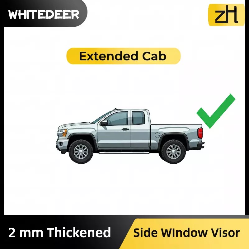 zh Fits Toyota Tundra 2000-2006 Extended Cab Window Visor Sun