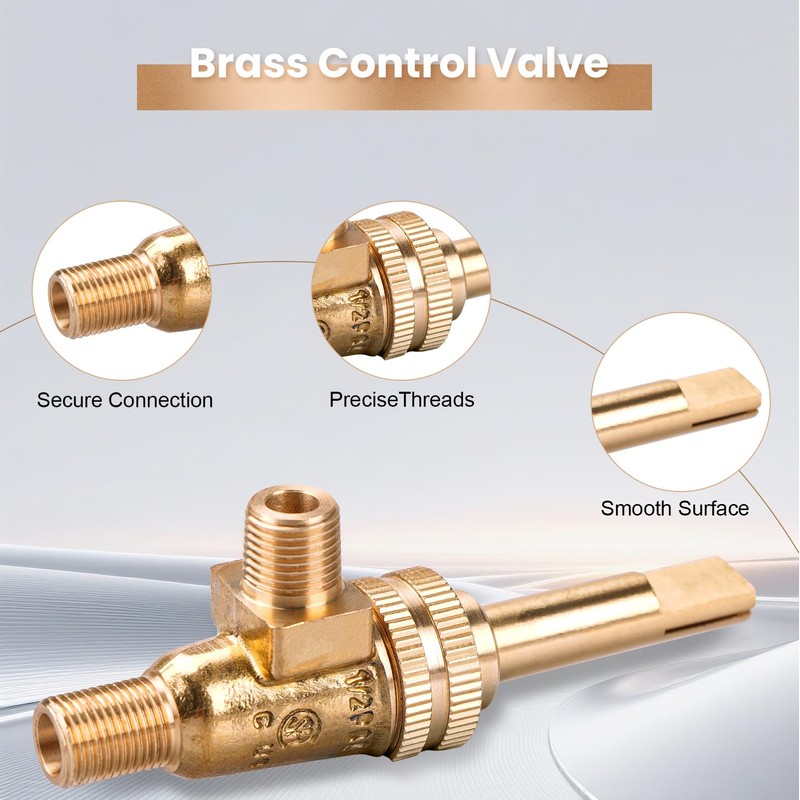 4418500200 Gas Burner Valve Jade Range Gas Valve 1/8" Mpt