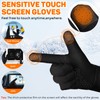 AURUZA Men's Cycling Gloves with 5 Finger Touch Screen, 8