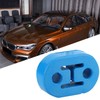 4PCS Universal Blue Silicon Muffler Exhaust Hanger Short Hangers 12mm1/2''