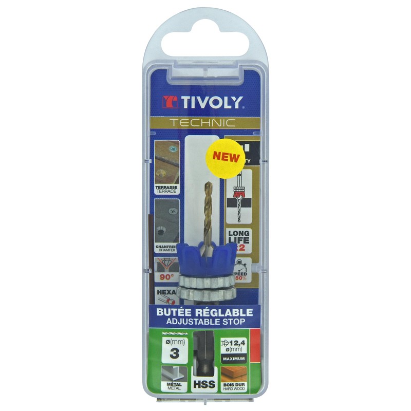 Tivoly 11900720300 Special Decking Drill Bit Diameter 3 mm HSS