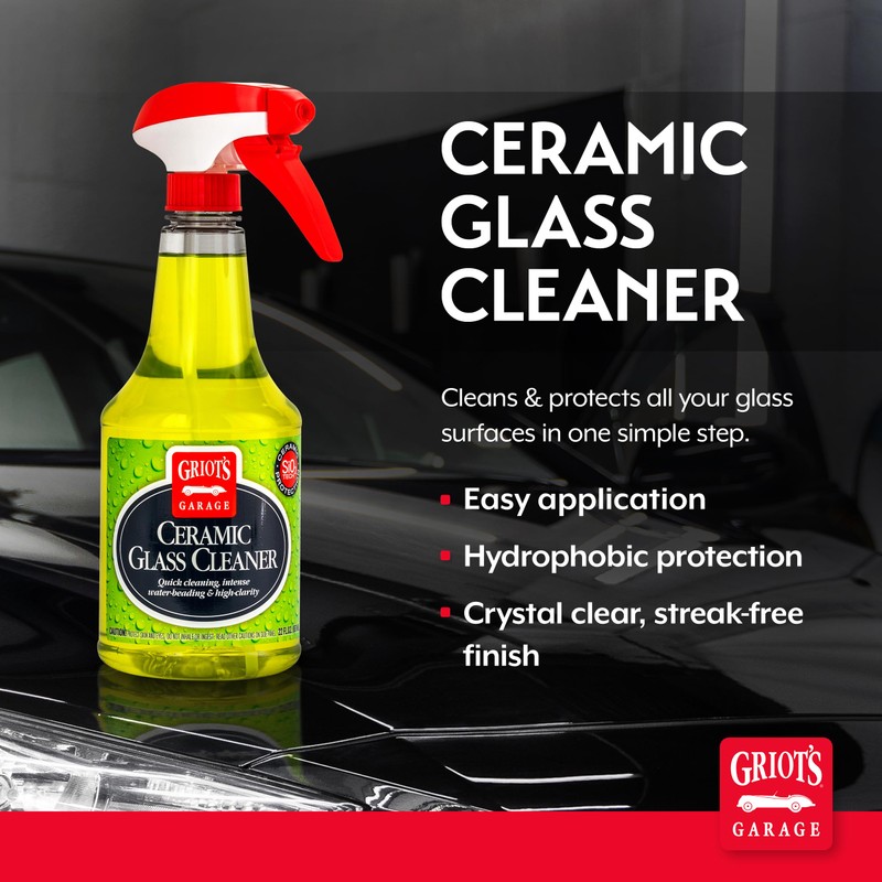 Griot's Garage Ceramic Glass Cleaner Spray for Car Windows, Windshields,