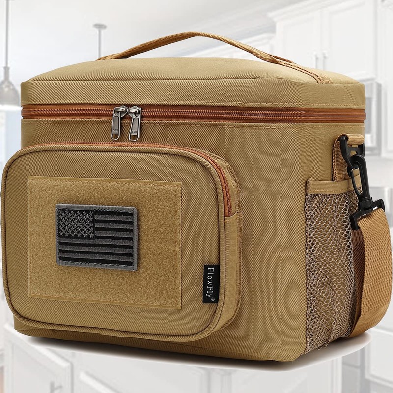 FlowFly Lunch Bag, Insulated Cooler, Thermal Lunch Box Tote with