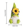 DYHG Sunflower Garden Gnome, Bumble Bee Gnomes Plush Decor,World Bee