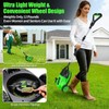 Small Electric Lawn Mower, Mini Cordless Lawn Mower with 2x4.0Ah