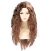 Light Brown Wave Wig Adjustable Charming Breathable Comfortable Fluffy Heat