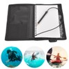 PU Coating Nylon Cloth Diving Notebook Underwater Writting Plate Scuba