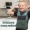 Chaleco Peso Niños Compresión Ajustable Seis Pesos Extraíbles Incluidos Diseño