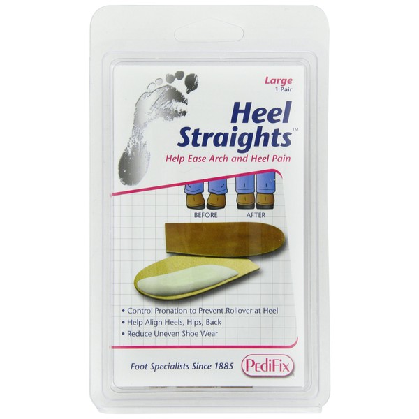PediFix Heel Straights, Large, 1 Pair per Pack