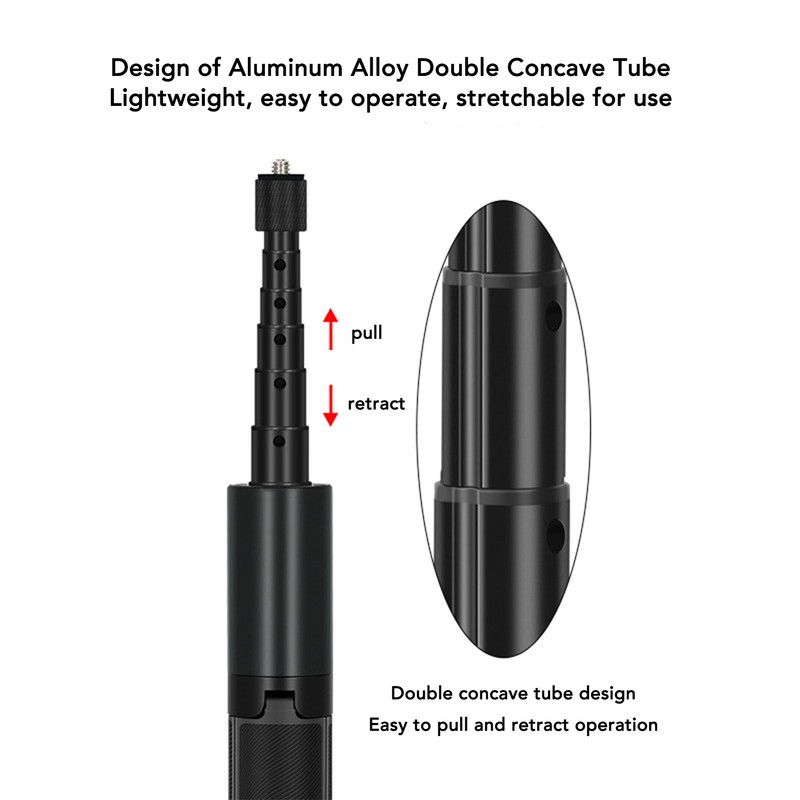 1.2m 47 Inch Extendable Selfie Stick Tripod Integrated Stick Tripod