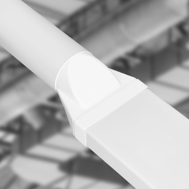 KOTARBAU® Ventilation Pipe 1000 mm Round Duct Diameter 125 mm