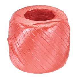 MECCANIXITY Polyester Nylon Plastic Rope Twine Household Bundled,30mm/1.18 Inch Width,550m/1804FT Length Plastic Rope for Packing Gardening Craft,Pack of 1(Red)