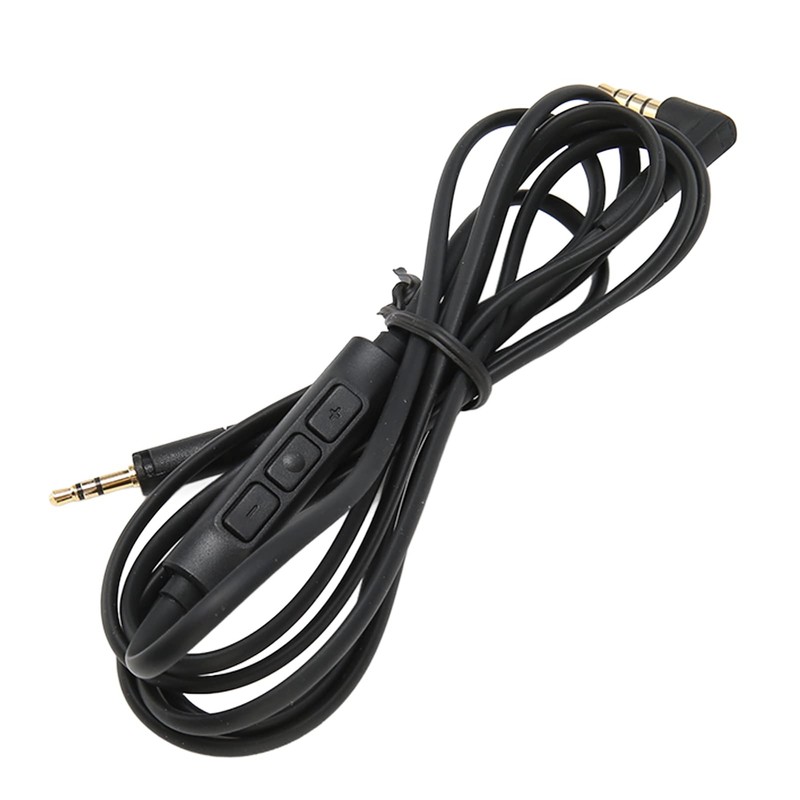 Replacement Headphone Cable, Sound Control Buttons, 3.5mm to 2.5mm Male
