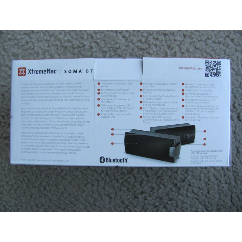 XtremeMac Brand New XtremeMac Soma BT Wireless Bluetooth Portable Speaker