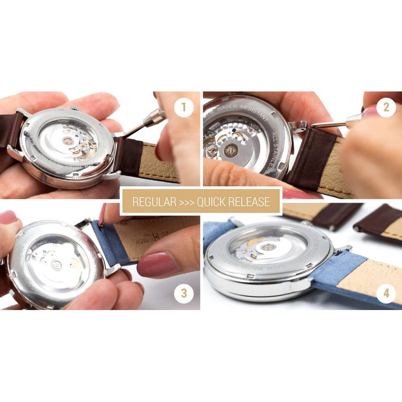 Hirsch Andy Calf Watch Strap - Red - L -