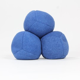 Unbranded Zeekio Thud Juggling Ball Set - Light 90g Beanbag Ball - Super Soft - Set of 3 - Blue