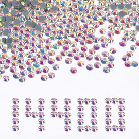 NCB 14400pcs Hotfix Crystal Rhinestones for Clothes Crafts, Hot Fix Bulk Flatback Crystals, Iron on Hotfix for DIY Decoration 100 Gross (Crystal AB, ss20/14400pcs)