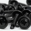 20 x Self-Tapping Screws with Flange - Rustproof, Galvanised -