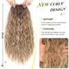 Hair Topper, Ombre 20inch Curly Hair Toppers for Women with