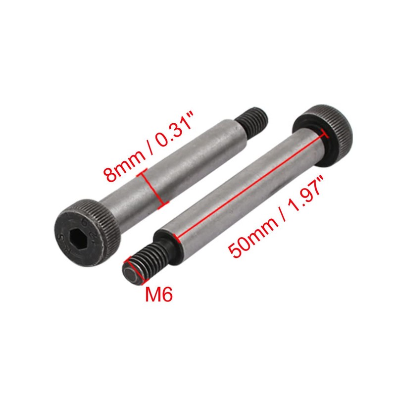 Sourcingmap 5pcs 40Cr Steel Shoulder Bolt 8mm Shoulder Dia 50mm