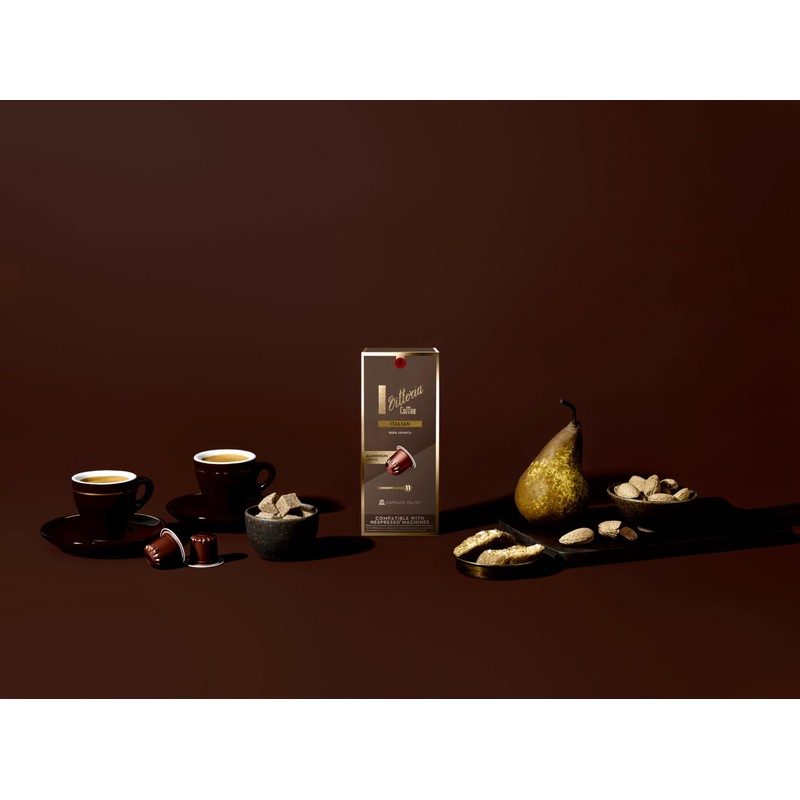 Vittoria Coffee 100% Arabica Italian Nespresso Compatible Aluminium Capsules 52