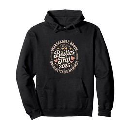Besties Trip 2025 Travel Squad Vacation Look Pullover Hoodie