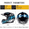 SPARK DOT Certified Adult Motocross Helmet Full Face - 4Pcs