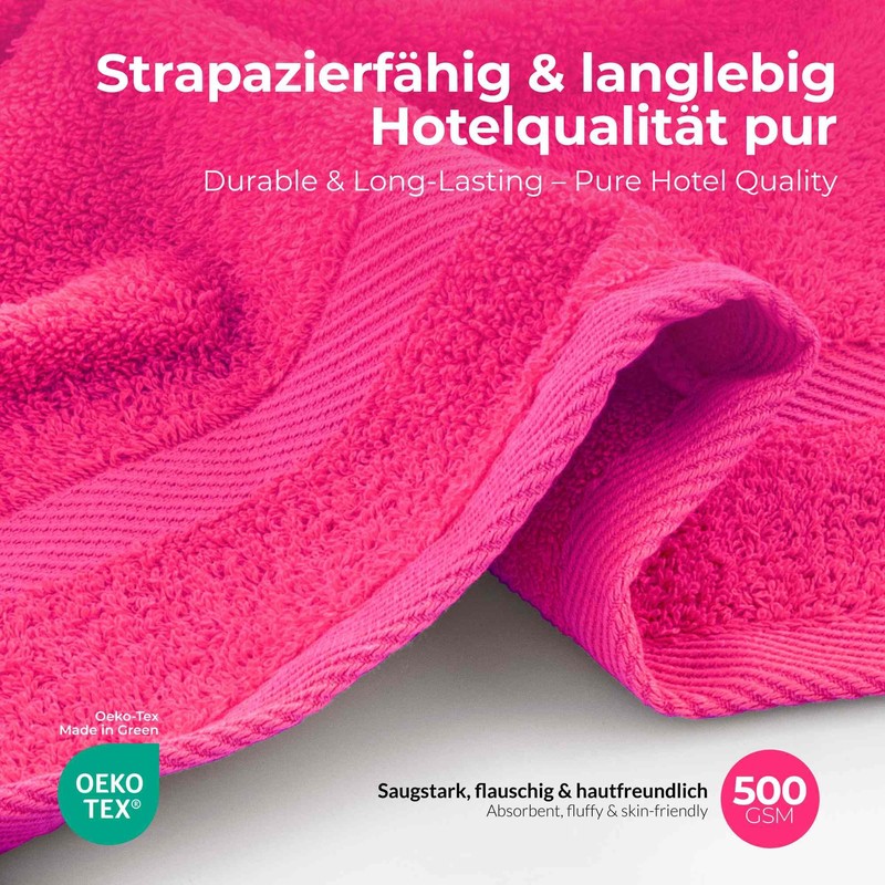 Etérea Carli Hand Towels, Single + Set + Bath Mat,