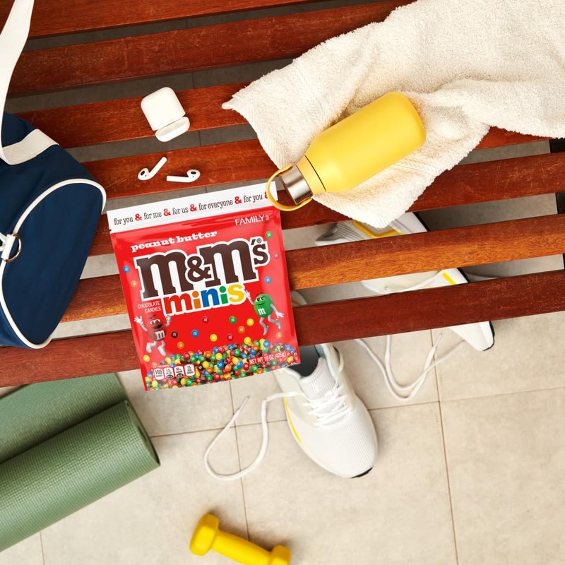 M&M'S Minis Peanut Butter Candy, Family Size, 15 Oz Bulk