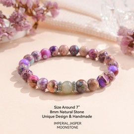 GBTBYS Happy 60th Birthday Gifts for Women 60th Birthday Bracelet Gifts for Her Moonstone Bracelet Birthday Gifts for 60 Year Old Gift Ideas Unique Bday Gift for Mom Wife Grandma Sister Friend