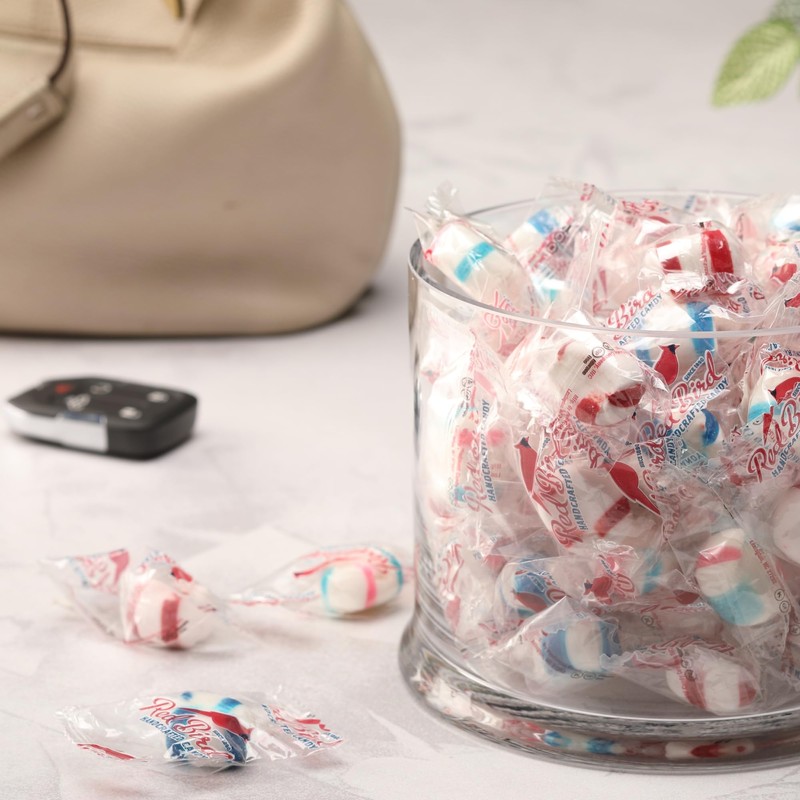 Red Bird Cinnamon Candy, Individually Wrapped, Gluten Free Breath Mints,