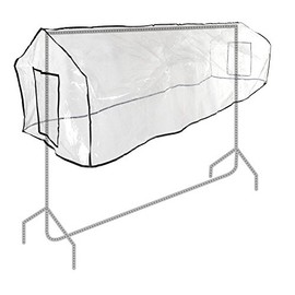 Hangerworld 6ft Clear Garment Rail Cover, Clothes Dust Protector Storage - Cover Only