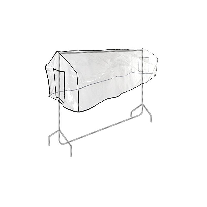 Hangerworld 6ft Clear Garment Rail Cover, Clothes Dust Protector Storage