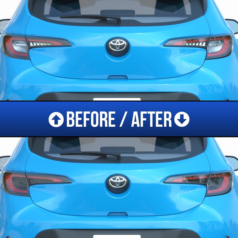 Tail Light Tint Compatible with 2019-2022 Toyota Corolla Hatchback