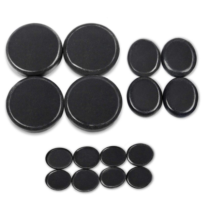 Kendal 16 Pcs Professional Large Massage Stone Set Basalt Hot