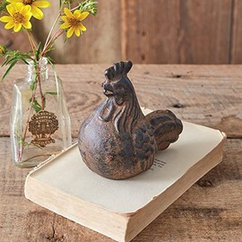 Colonial Tin Works 420222 Rustic Mini Rooster Tabletop Figurine, 5-inch Height
