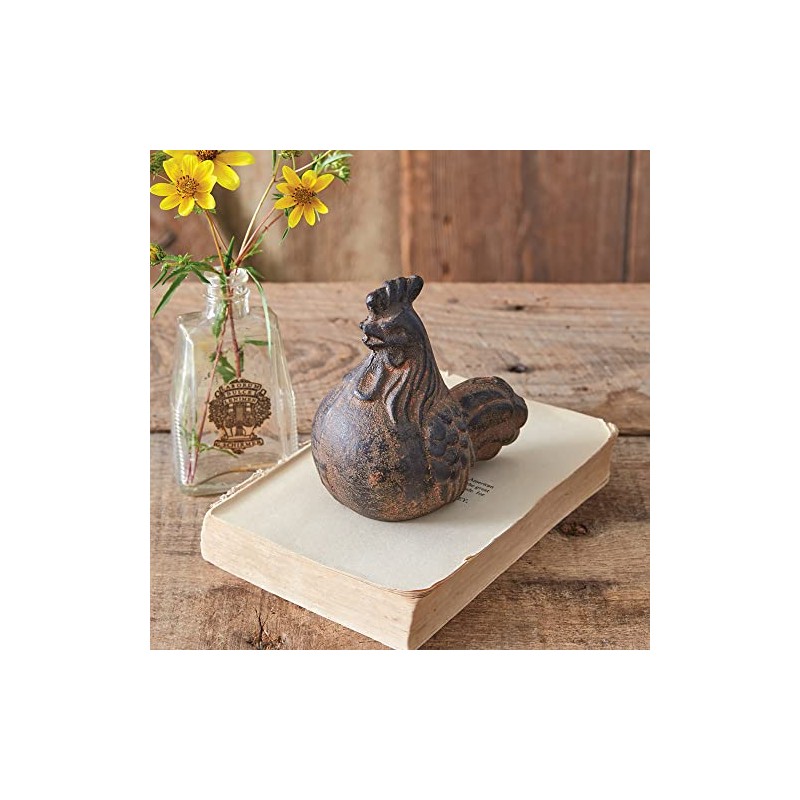 Colonial Tin Works 420222 Rustic Mini Rooster Tabletop Figurine, 5-inch